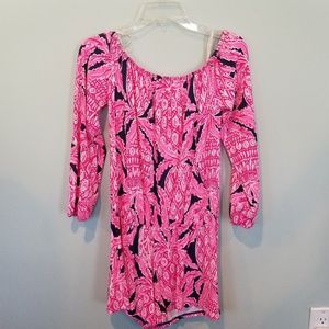 Lilly Pulitzer Lana Romper in Coco Safari